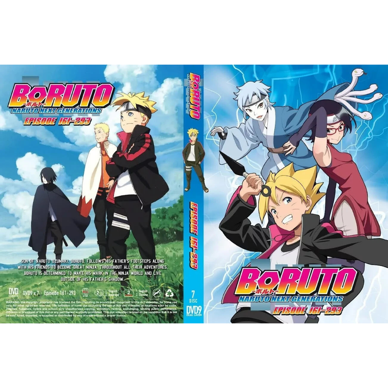 Boruto: Naruto Next Generations Vol. 161-293 Anime DVD [English