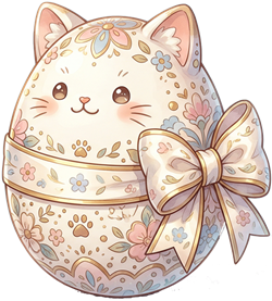 りんからの復活節の贈り物 — 猫の卵
