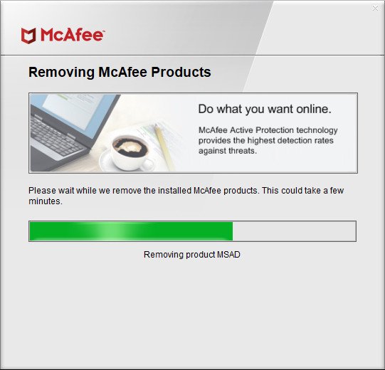 McAfee Consumer Product Removal Tool 10.4.123