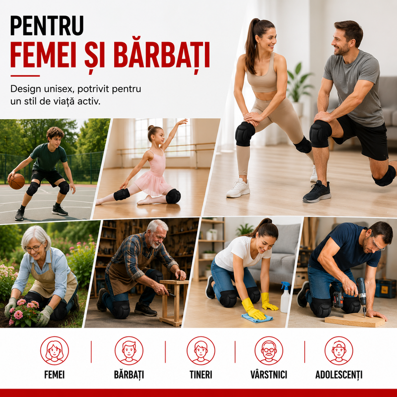 Genunchiere unisex Zenifique pentru femei și bărbați