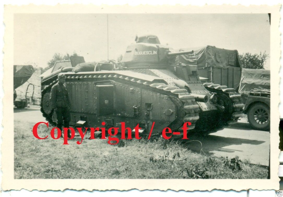 FOTO - PANZER - Französischer CHAR 1bis - NAME D