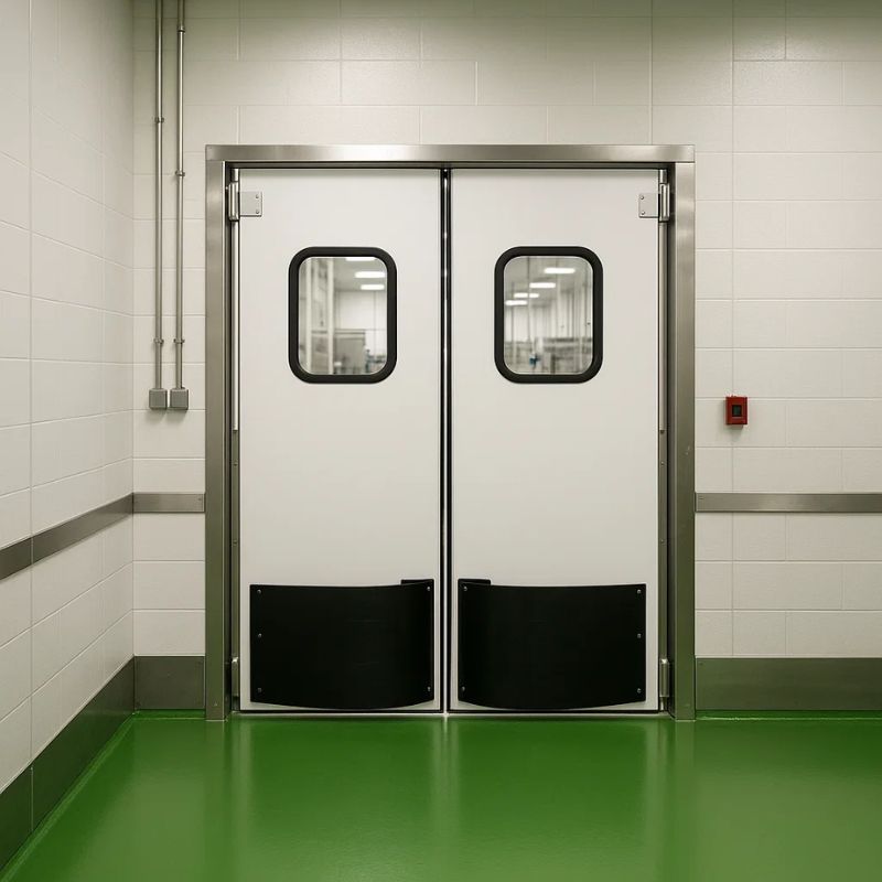 Réalisation porte va-et-vient 6