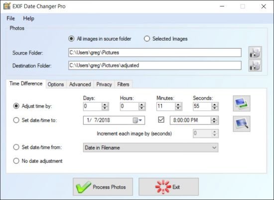 EXIF Date Changer Pro 3.9.3.0 Multilingual