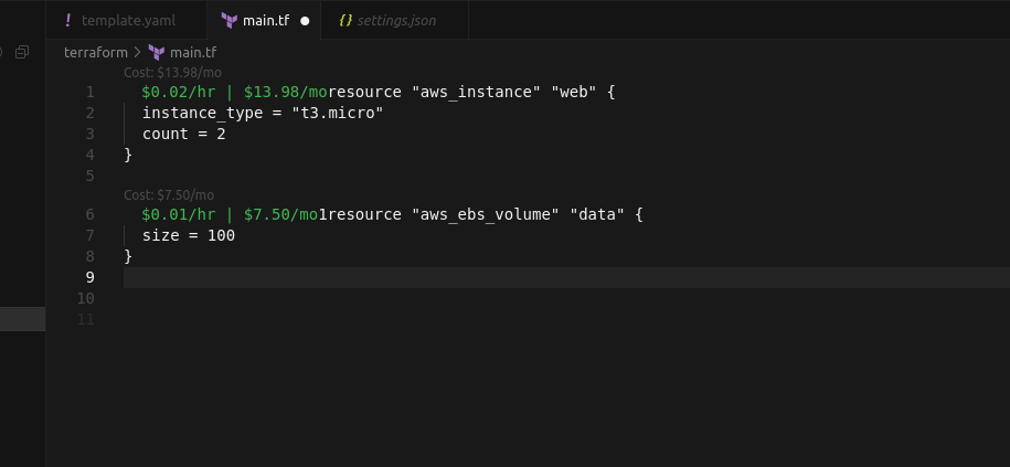 Inline costs
