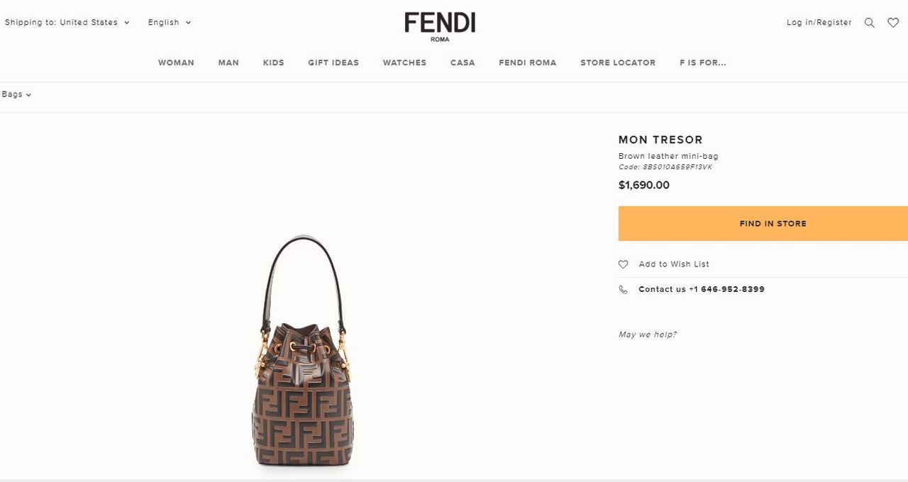 Fendi - Mon Tresor leather mini-bag