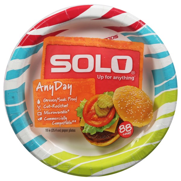 SOLO Paper Plates Any Day 10 Inch 1
