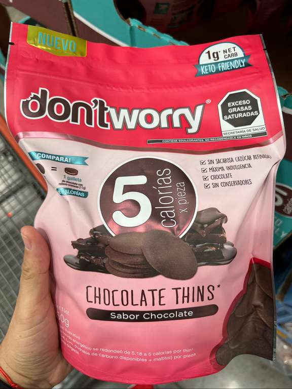 Costco Don’t Worry galletas de chocolate keto friendly