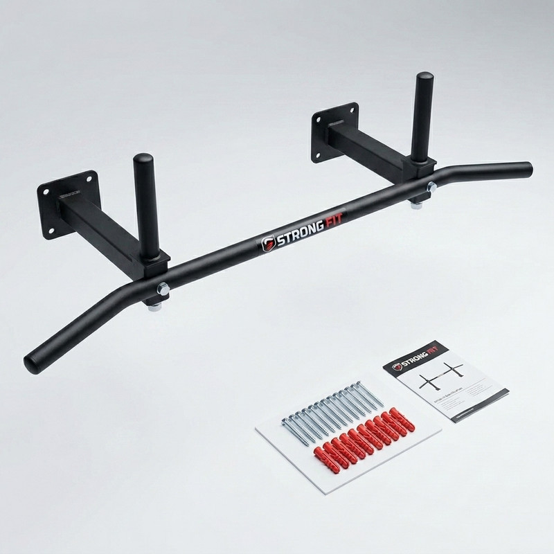 Barre fixe de musculation murale Strong Fit avec vis