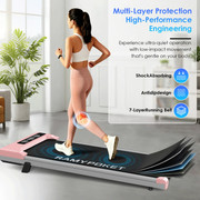Under Desk Walking Pad Treadmill with Incline for Home and Office