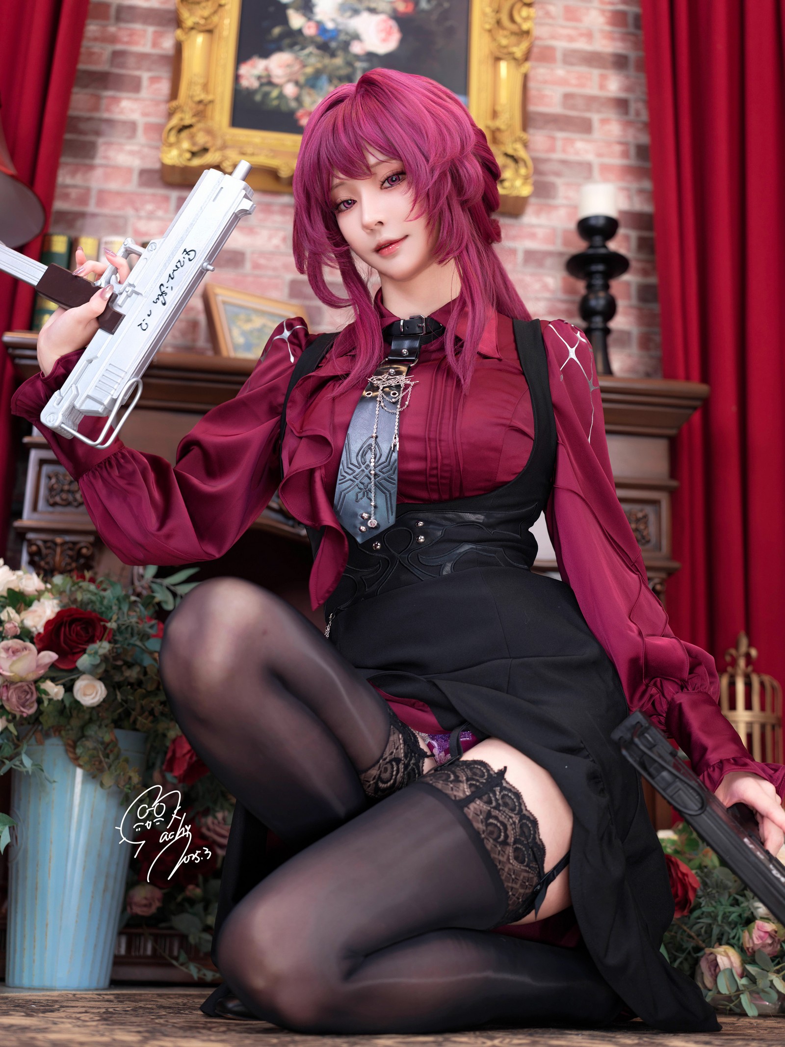 Machi马吉 Kafka 卡芙卡Cosplay写真合集｜魅惑风高清套图（68P-238.2M）插图