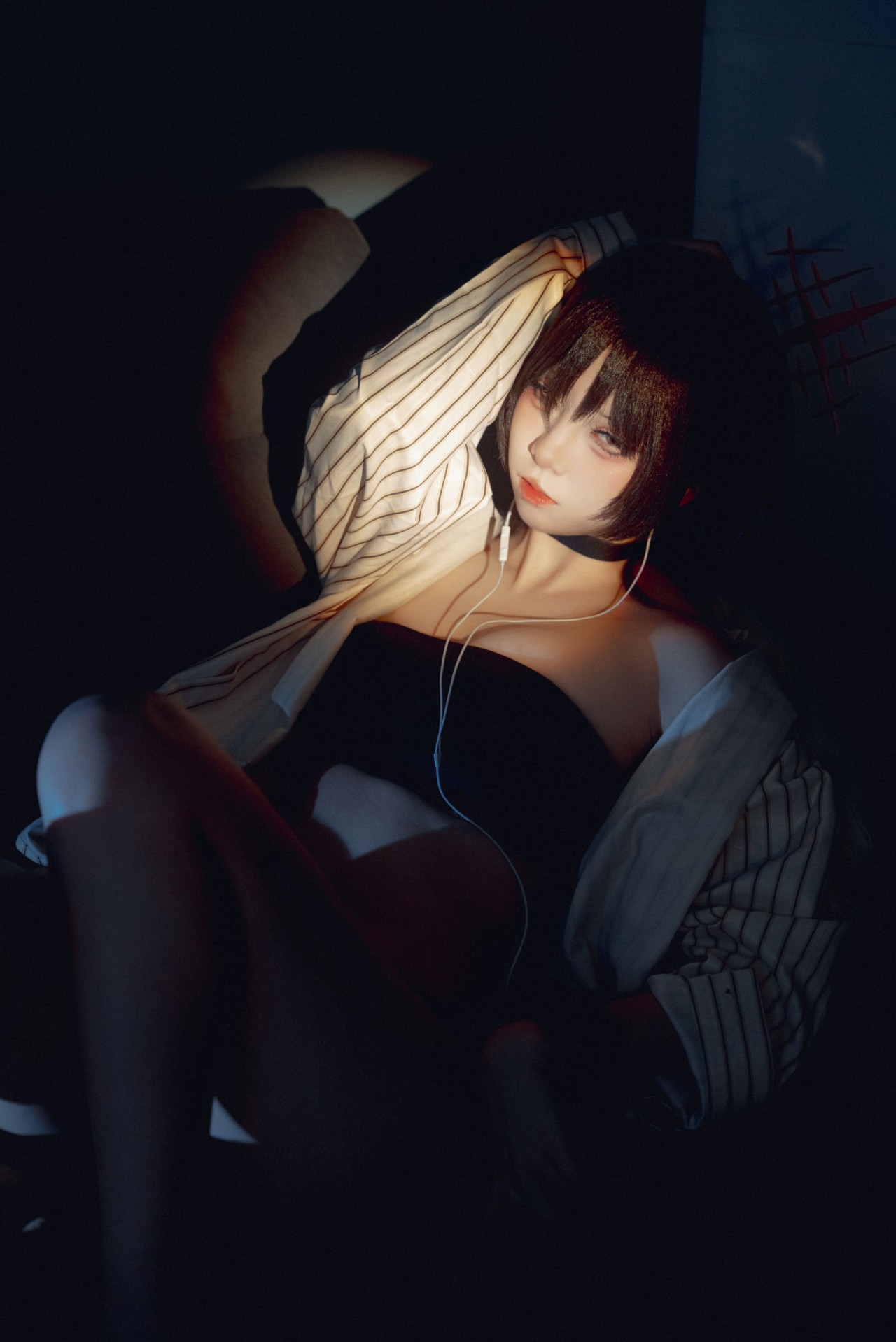 纸悦etsu_ko《美咲泳装》作品写真，好看的抹胸小美女插图6