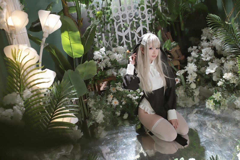 Asagiriai（愛ちゃん）修女Cosplay写真图集 修女主题高清美图 56P (717MB)插图6