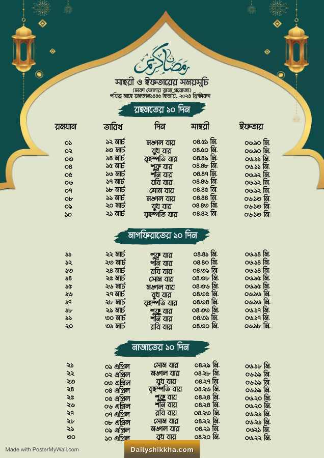 Ramadan Calender Made with Poster My Wall 1