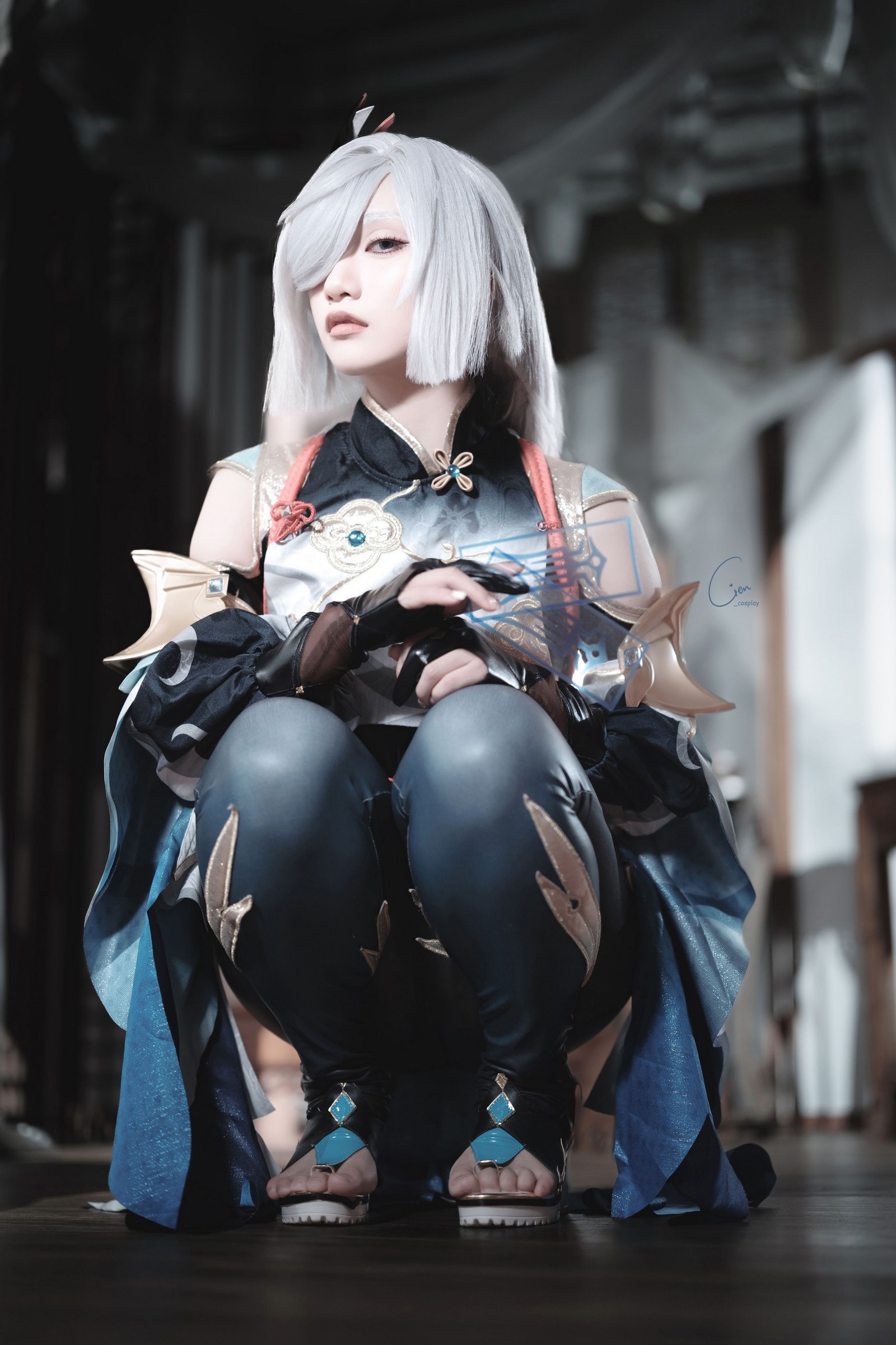 Cien恩恩 原神 申鹤 Cosplay 写真合集｜角色还原高清大图（31P｜89MB）插图6