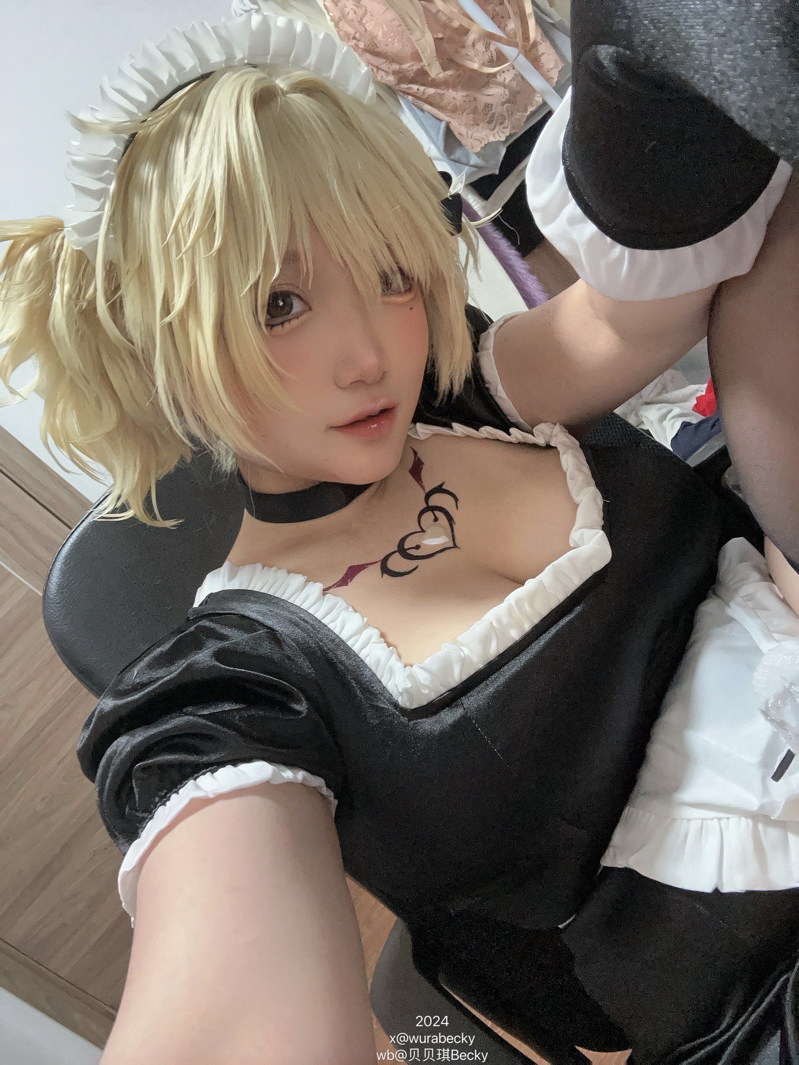 贝贝琪 Becky 烟烟 女仆 Cosplay 写真＋视频合集（69P｜1V｜339MB）插图4