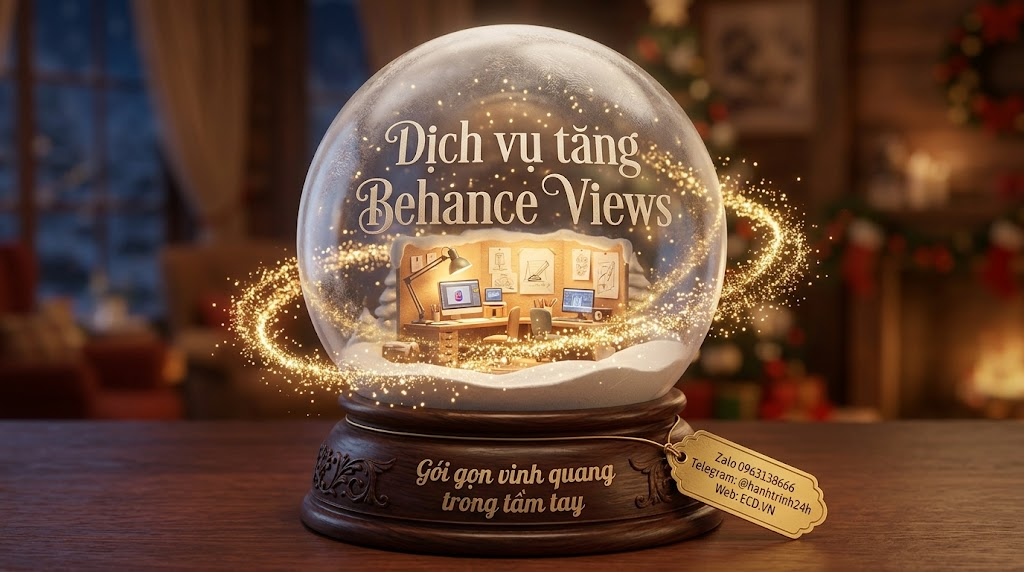 tăng behance views thật tăng lượt xem