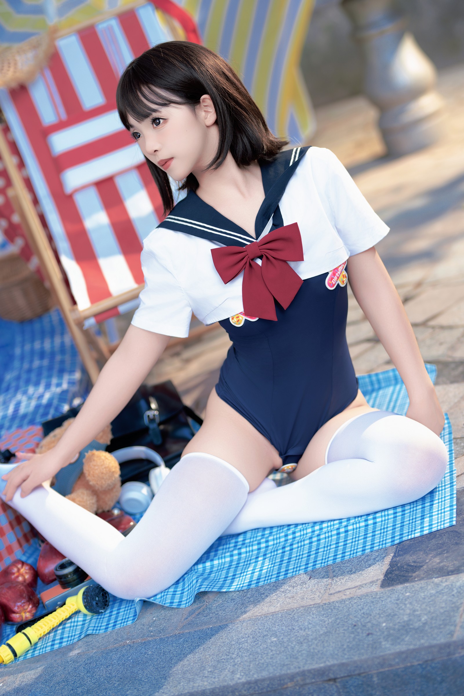 Bangni邦尼 – 反差 JK 泳装 Cosplay 写真集（97P-7V-841.3MB）插图2