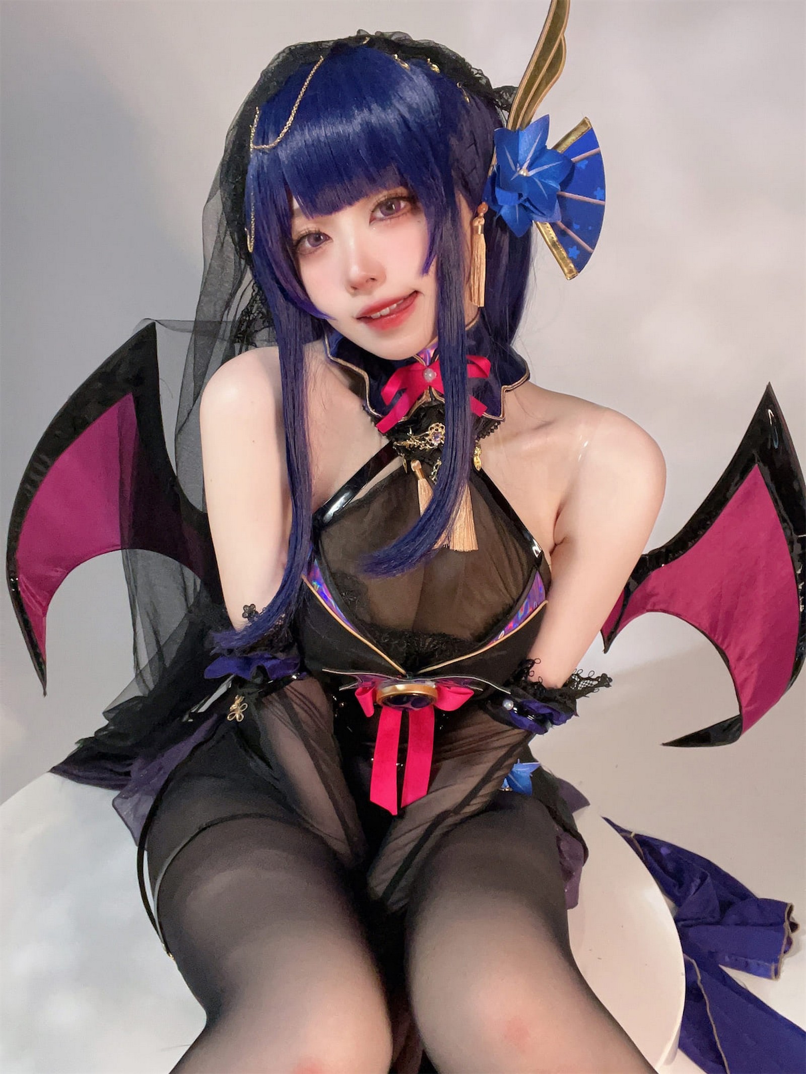 安食Ajiki 原神雷电将军魅魔写真集 – 高质量COS & 二次元美女 [35P-259M]插图1