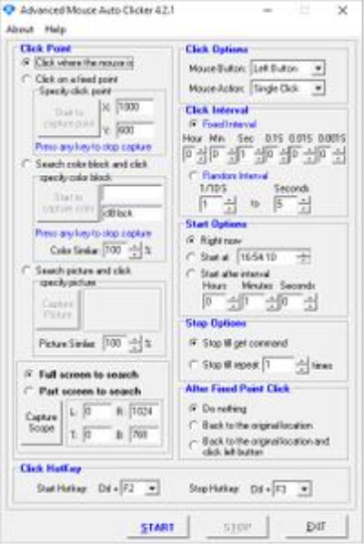Advanced Mouse Auto Clicker 4.2.1