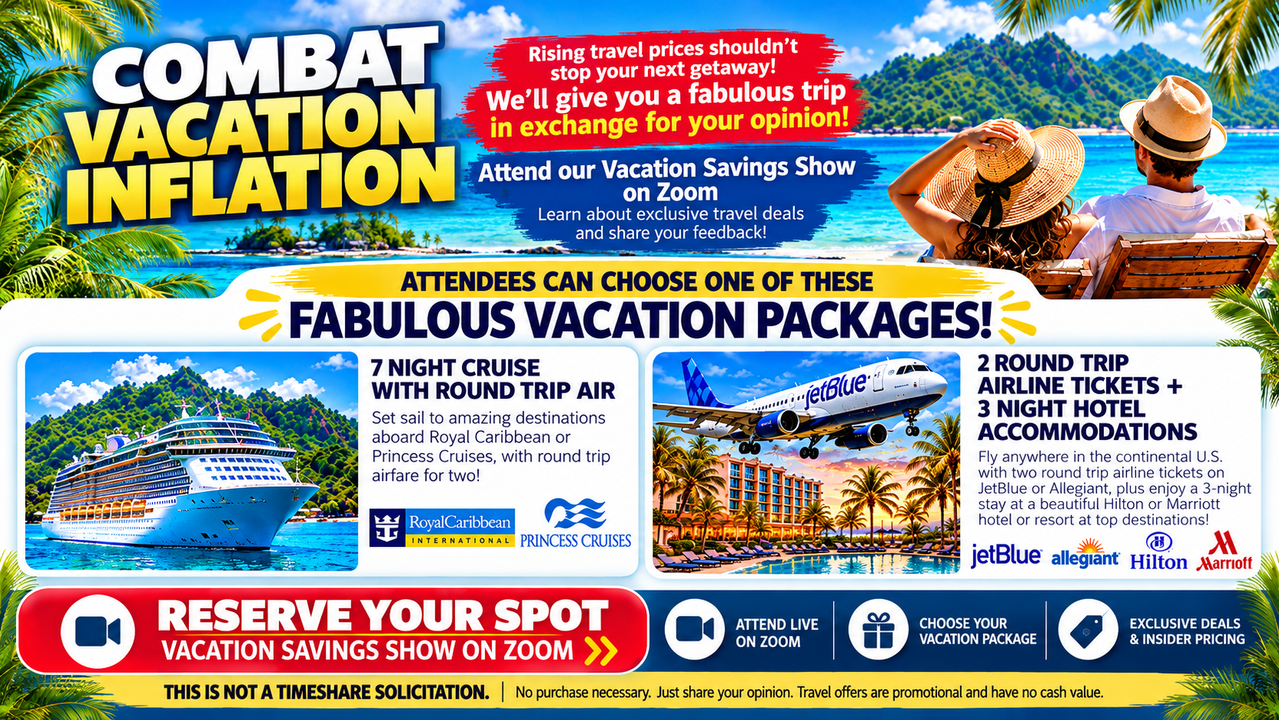 Try Our Trips Vacation Savings Show