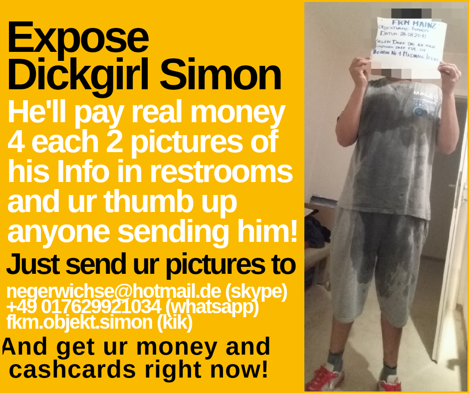 Schwanznutte Simon  - expose and blackmail