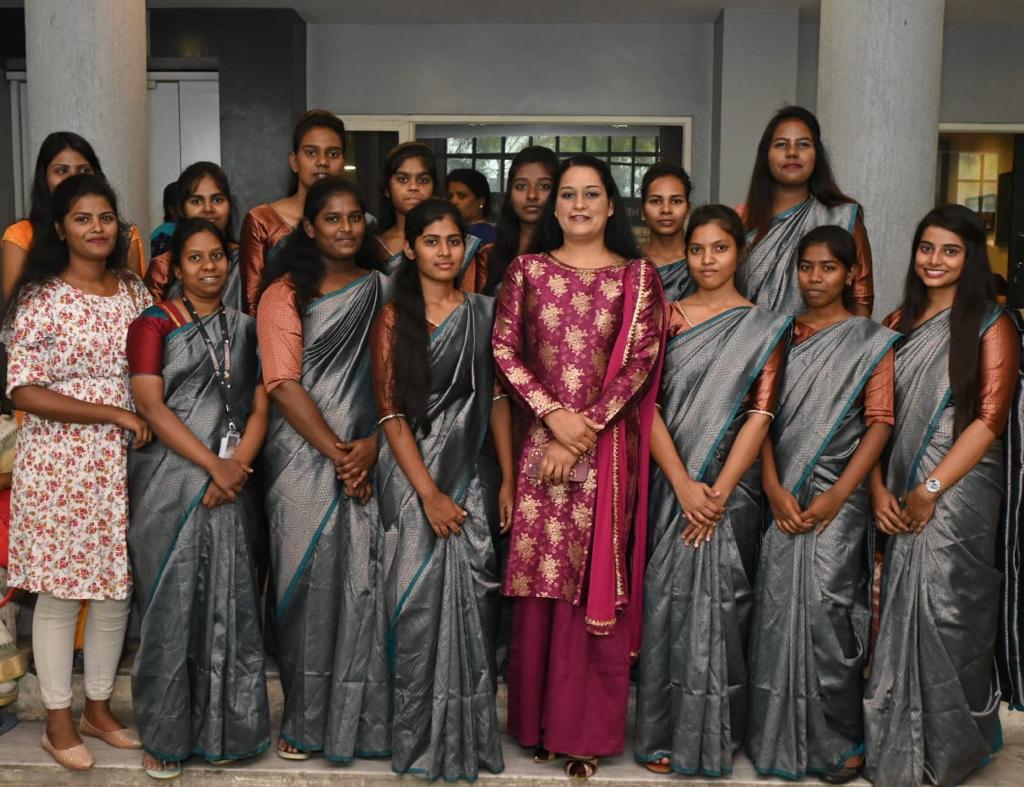 Dr. Karuna with Students