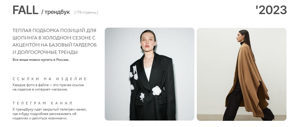 Трендбук Fall  / Осень 2023  (Маргарита Степанченко)