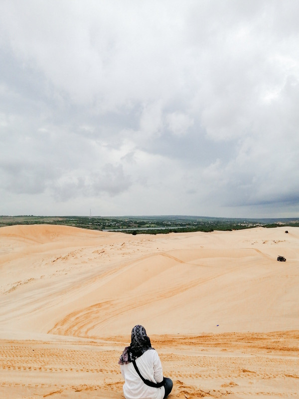 white sand dunes