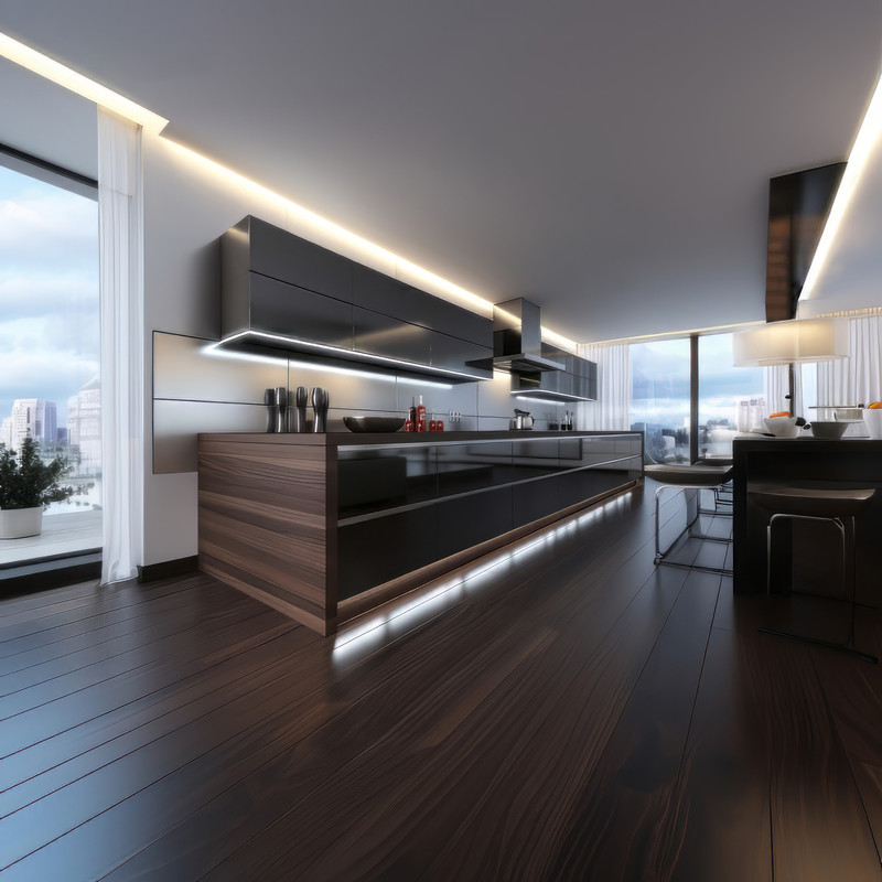 Single Layered False Ceiling Design for Kitchen