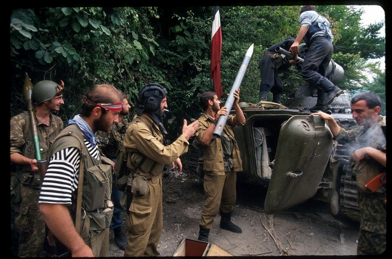 Абхазия 1-1 грузины  с Б-8 под Сухуми 1992