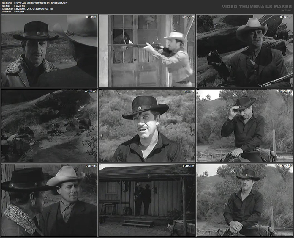 Have Gun, Will Travel S06e03 The Fifth Bullet.mkv