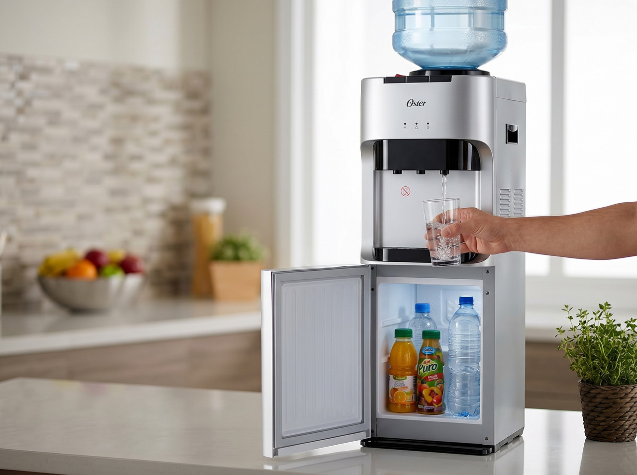Bebedero de Pedestal Oster OS-WD2100SR Silver