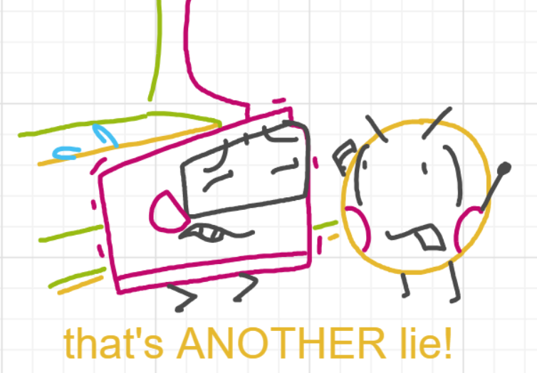 A panel from A Murder On The, episode six of the Board Boards object show by Furretwalk/WalkingFurret.