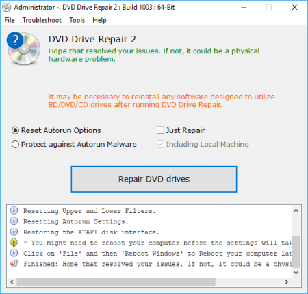 DVD Drive Repair 2.0.3.1105