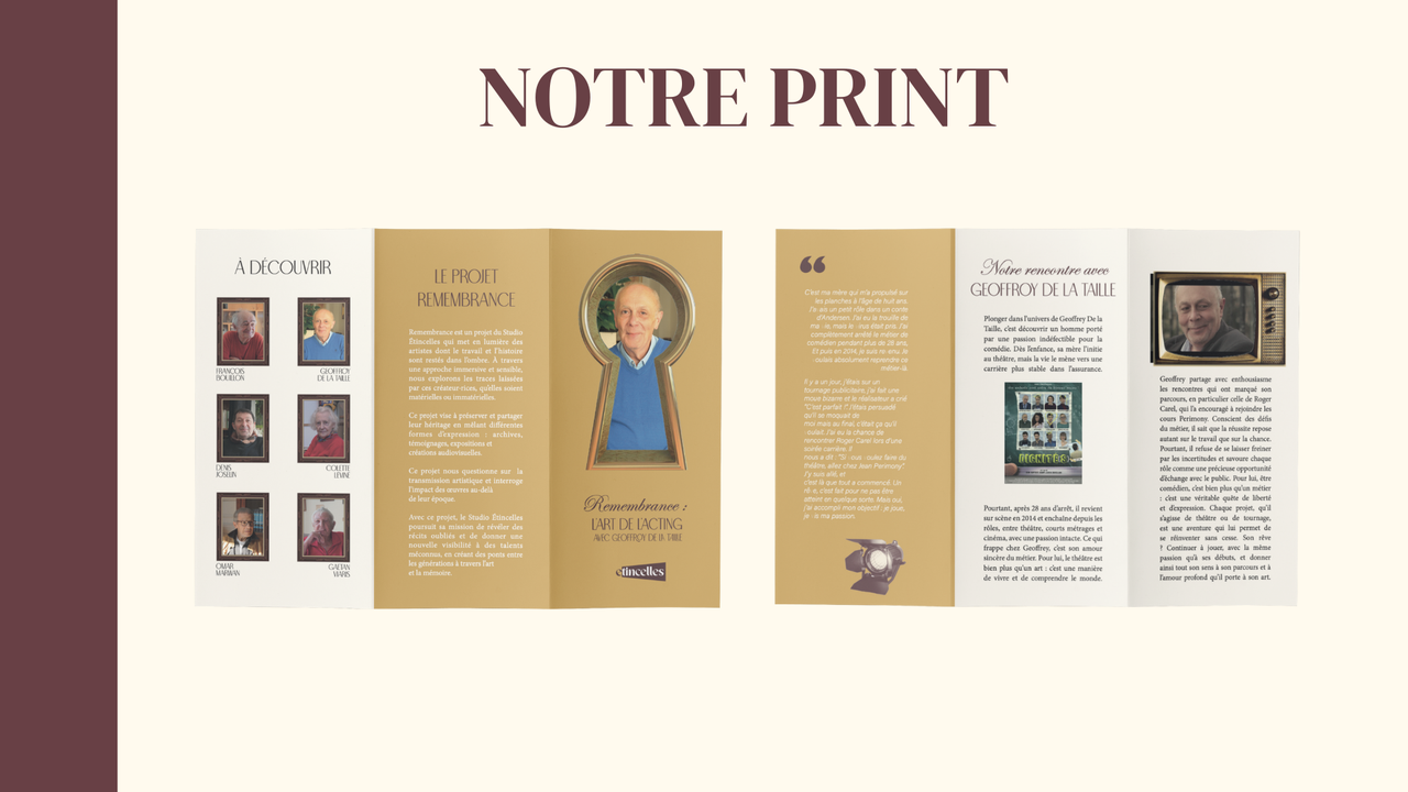 Affiche Print - Projet Étincelles