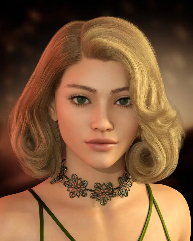 ALO Evangelia Hair for Genesis 9, 8 and 8.1 Females