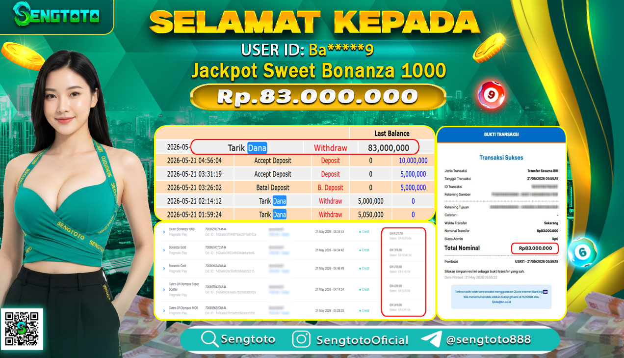 BUKTI PEMBAYARAN SLOT SWEET BONANZA 1000