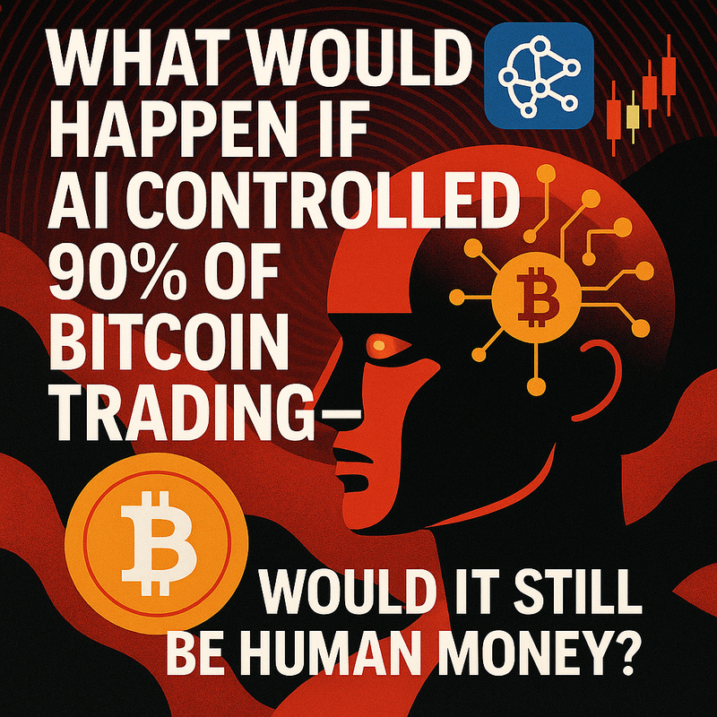 What would happen if AI controlled 90% of Bitcoin trading — would it still be human money?