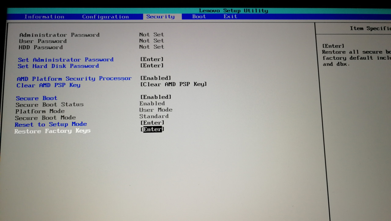 secure boot