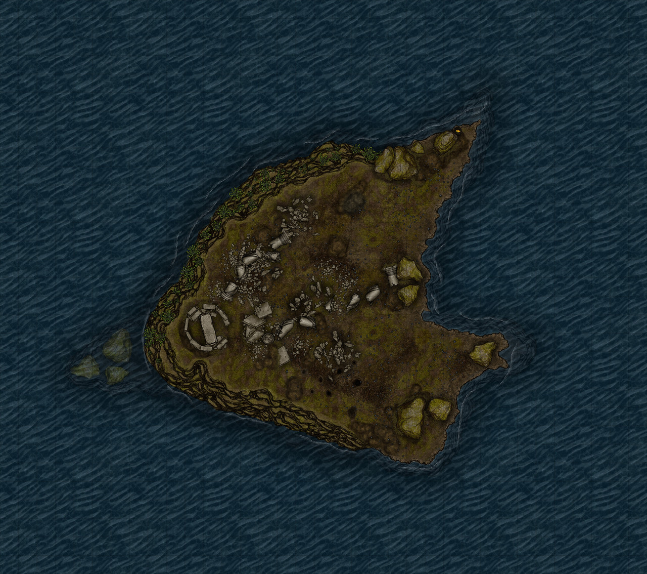 Isle of Xin 35x31 grid