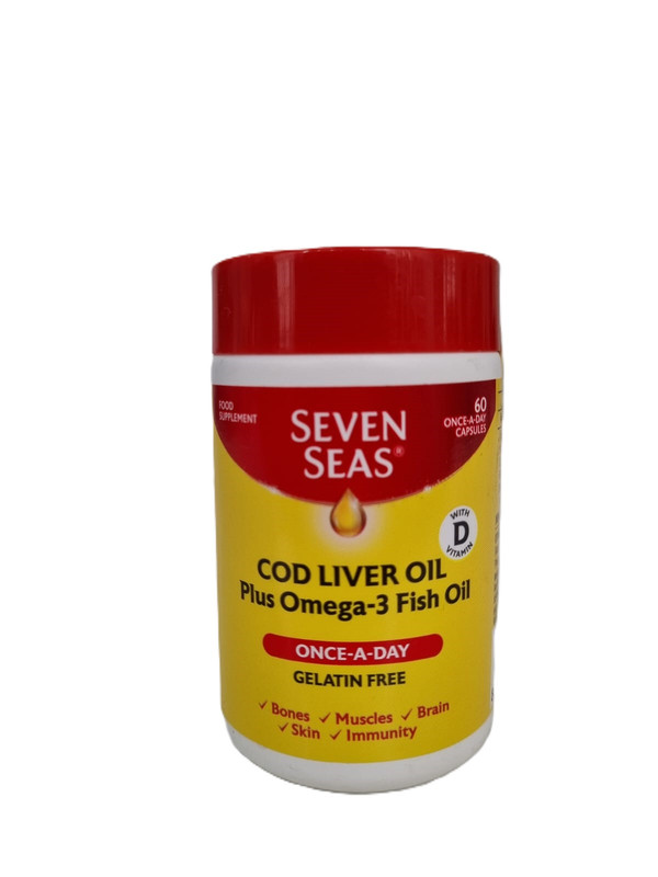 Seven Seas Cod Liver Oil Plus Omega 3 60S