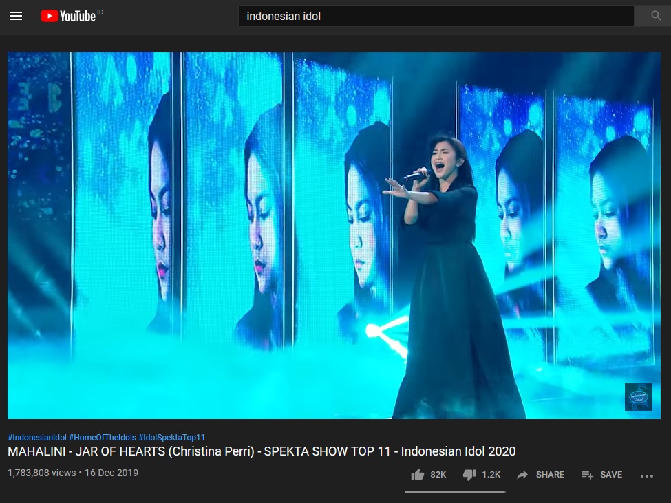 Mahalini Indonesian Idol