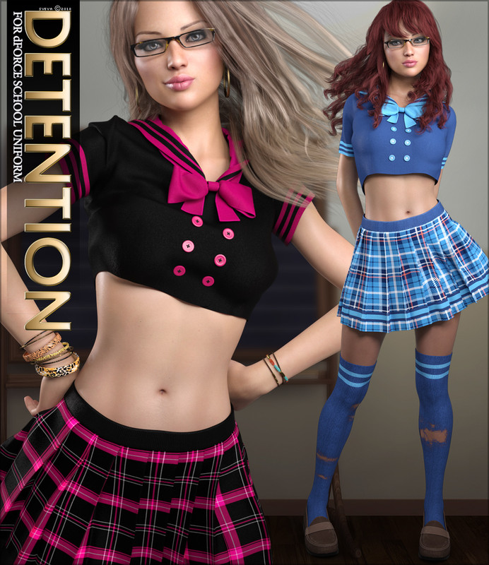 Detention for dForce School Uniform G8F Detention for dForce School Uniform G8F