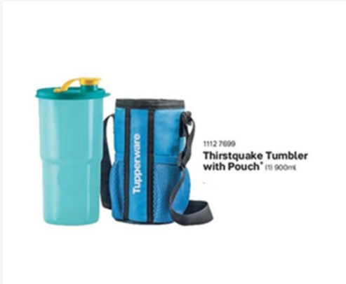 Tupperware Thirstquake Tumbler with Pouch 900ml (1pc)