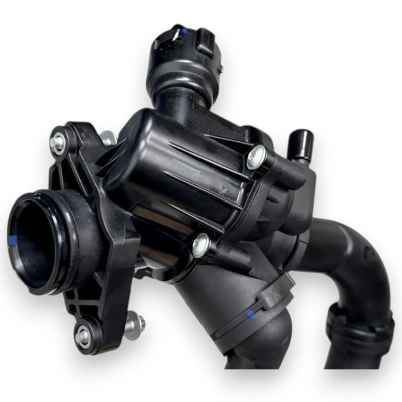 Mercedes Benz Engine Coolant Thermostat Housing for C-Class W205 E-Class W212 W213 GLC X253 SLK R172 C200 E200 E250 (OE: 2742000115 / A2742000115 / 2742003100 / 2742004200)