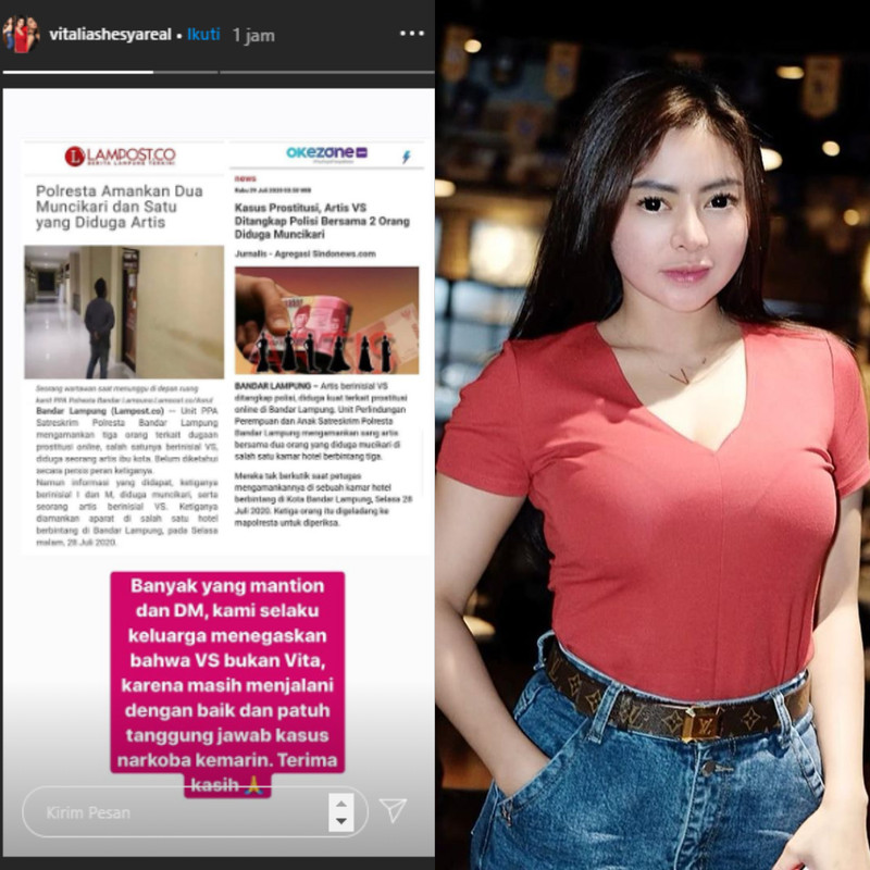 Pihak Vitalia Shesya bantah soal kasus prostitusi