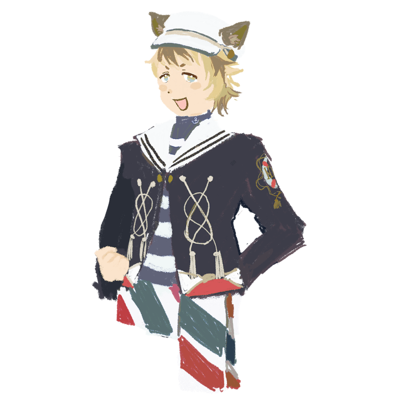 Ruggie en habit de Port Fest.