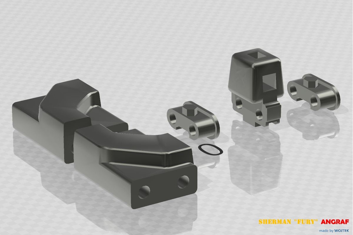 M4A3E8 SHERMAN  FURY 189 3D