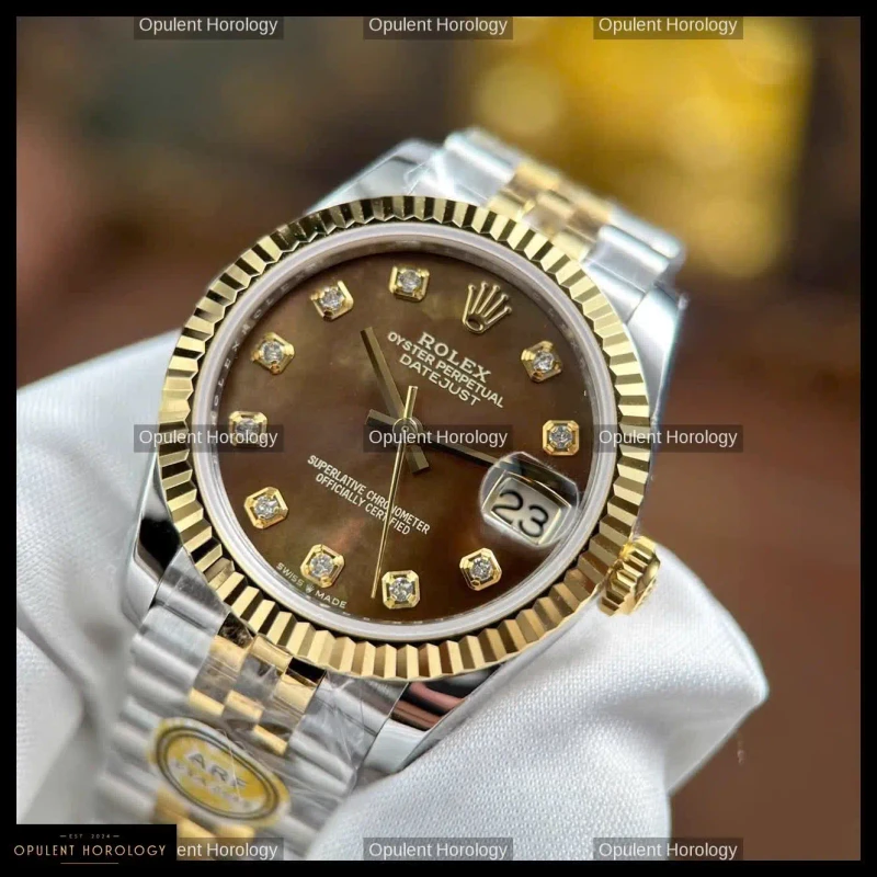 Rolex Datejust Brown Mother of Pearl Dial Automatic 31mm