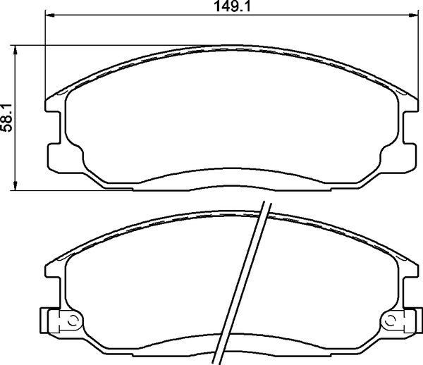 Ceramic Front Brake Pad Set Ceramic Front Brake Pad Set